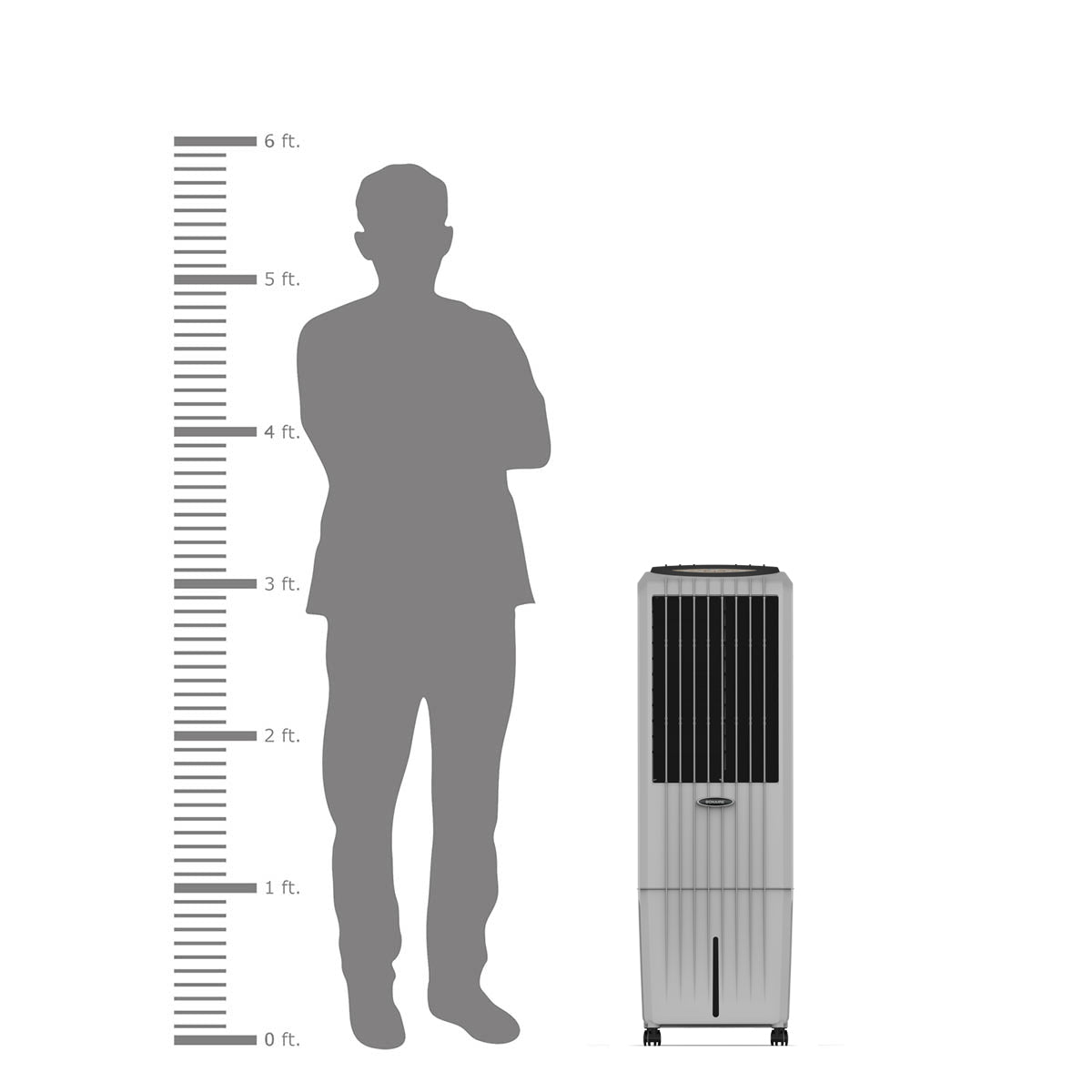 Air Cooler - Diet 22i Grey Portable Evaporative Air Cooler - 22L – Bonaire Heating & Cooling