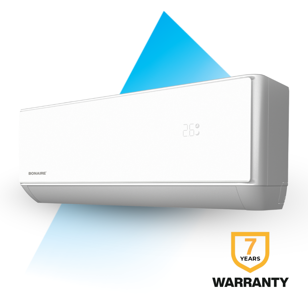 Bonaire series 3 hi-wall reerse cycle split air conditioner with 7 year warranty 
