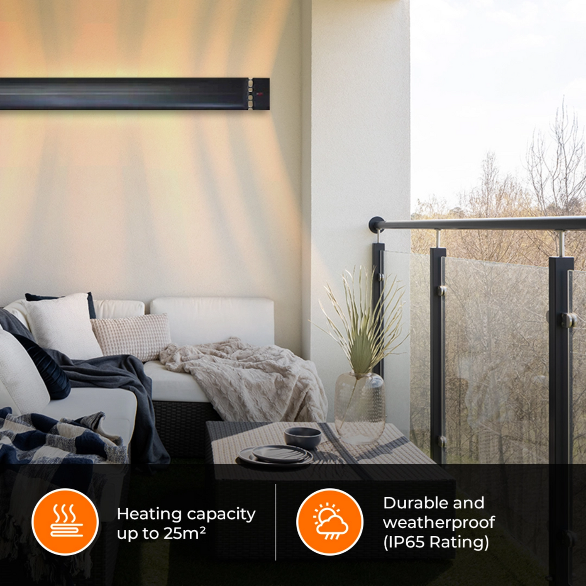 Buy 3200W Radiant Outdoor Strip Heater – Bonaire
