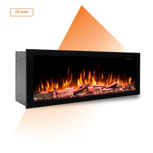  Linear Electric Fireplace 72